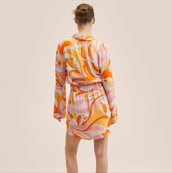 Mango Colorful Patterned Mini Dress - Picture 3 of 11